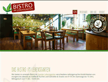 Tablet Screenshot of bistro.lebensgarten-soest.de